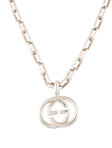 gucci heart necklace with interlocking g|gucci interlocking g pendant necklace.